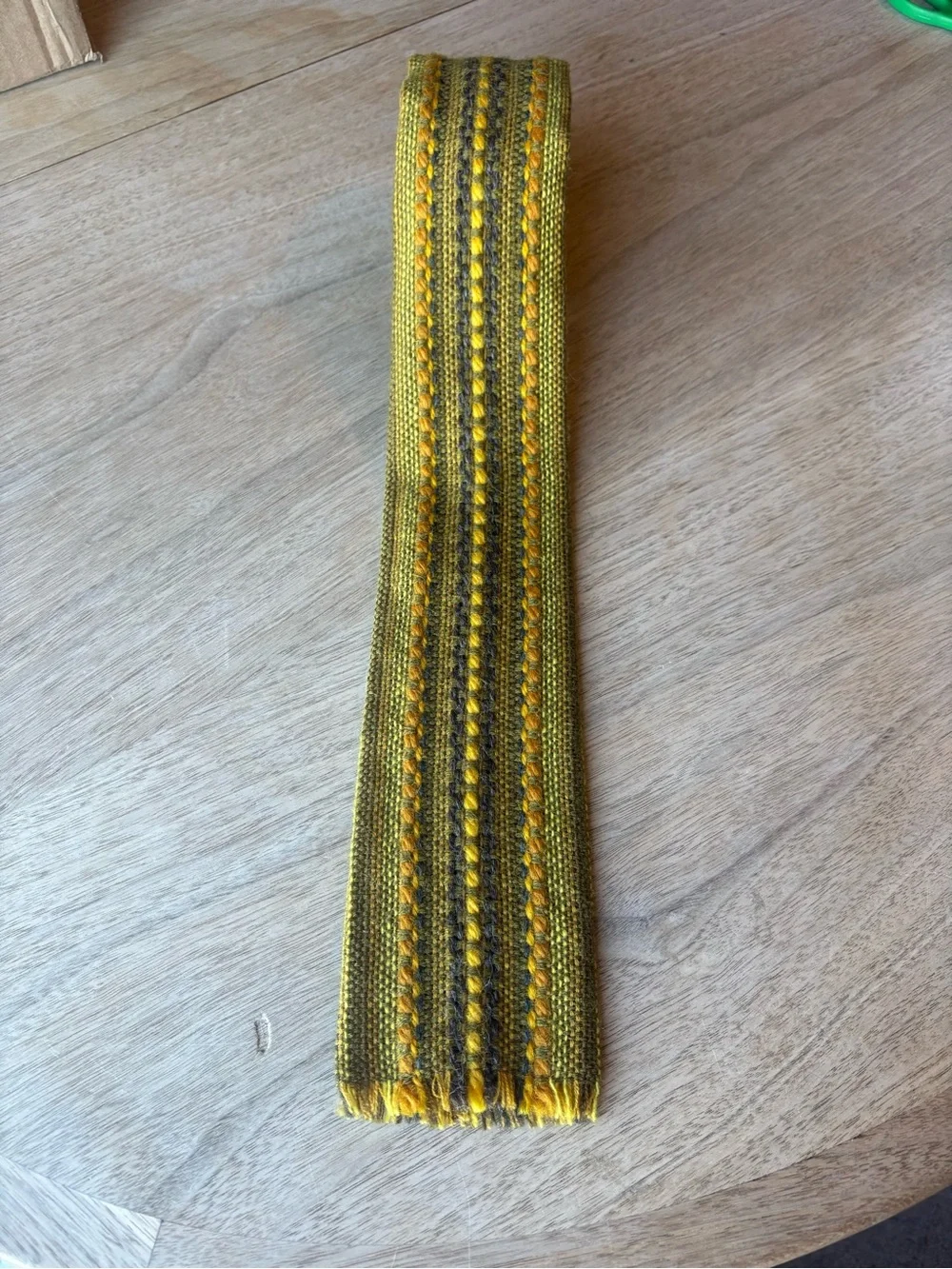 María Svatina Handwoven Tie Bohemian Made in Canada Vintage Retro